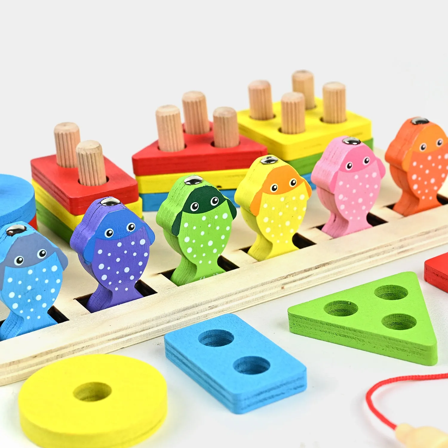 2in1 Wooden Fishing Sorting Play Set