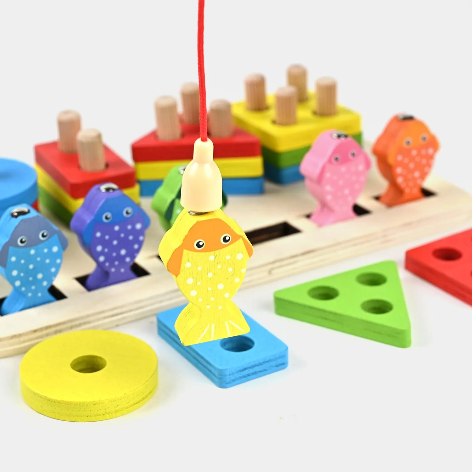 2in1 Wooden Fishing Sorting Play Set