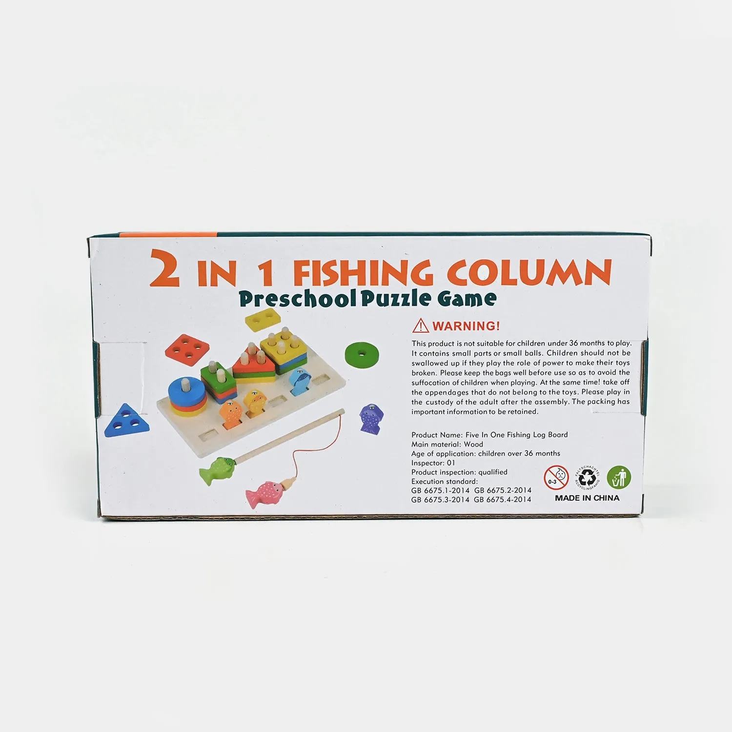 2in1 Wooden Fishing Sorting Play Set