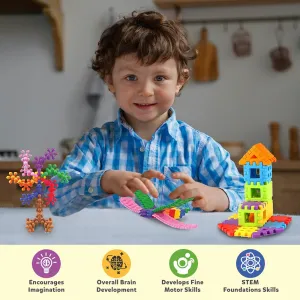 3-in-1 Building Blocks - Education & Learning Blocks (125  pcs) (Pack of 2)