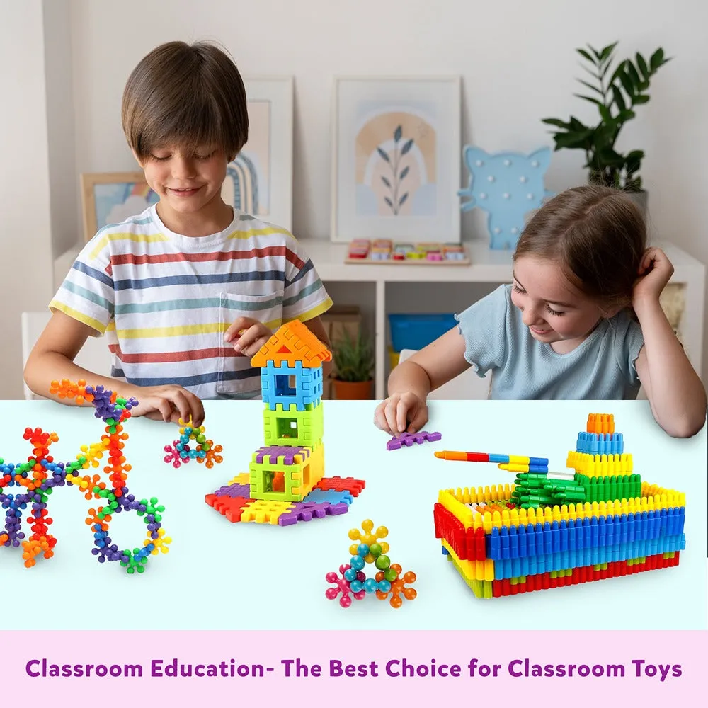 3-in-1 Building Blocks - Education & Learning Blocks (125  pcs) (Pack of 2)