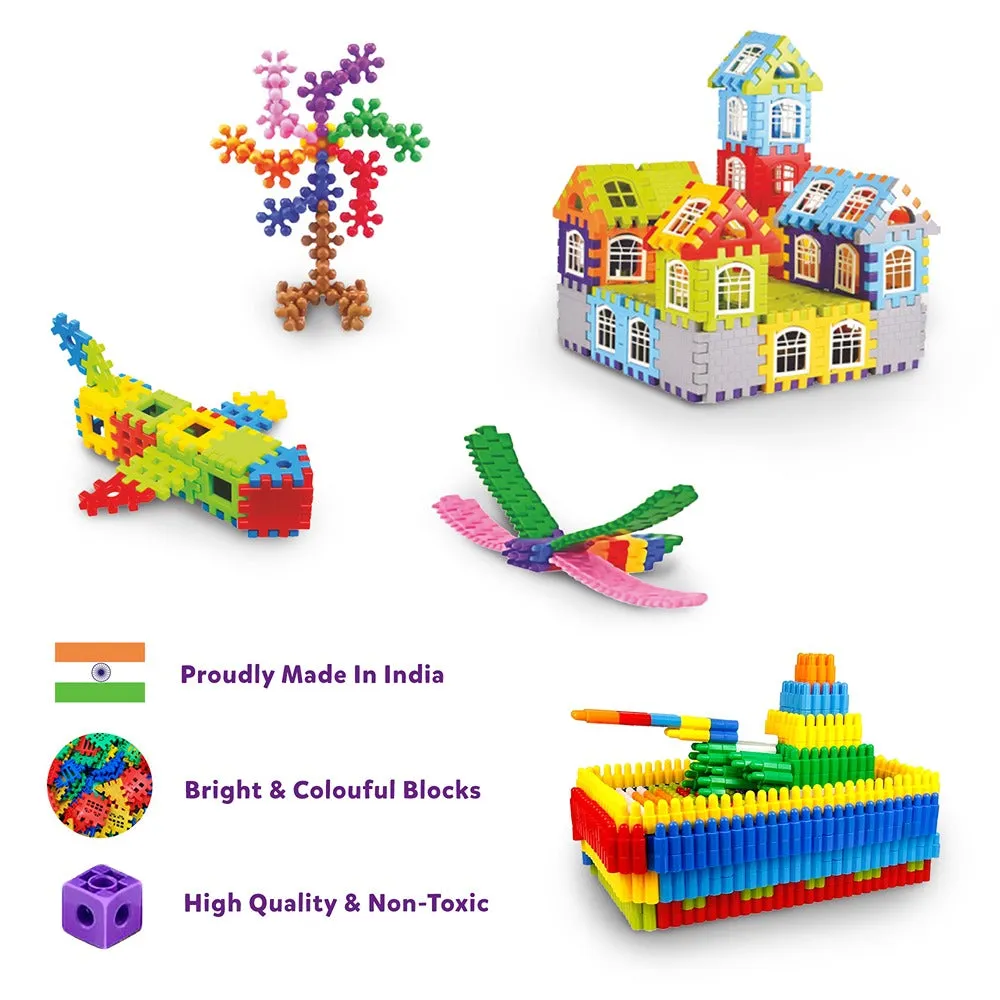 3-in-1 Building Blocks - Education & Learning Blocks (125  pcs) (Pack of 2)