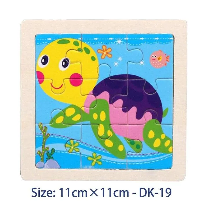 38 Style Cartoon Wooden Puzzle Children Animal/ Vehicle Jigsaw Toy 3-6 Year Baby Early Educational Toys for Kids Game