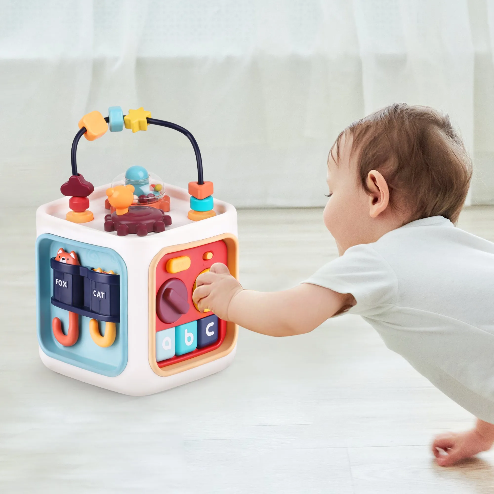 6 in 1 Baby Activity Cube, Musical Drum