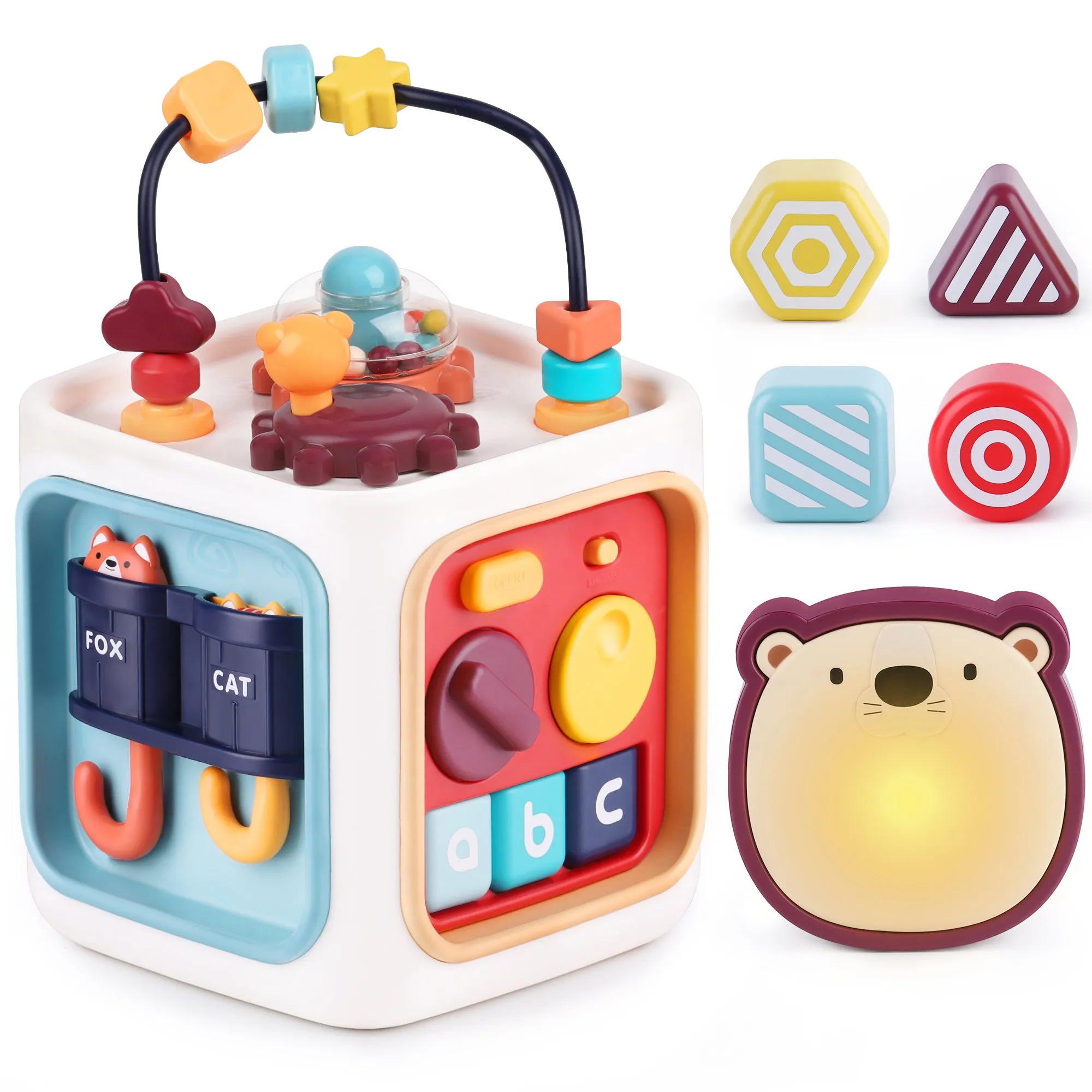 6 in 1 Baby Activity Cube, Musical Drum