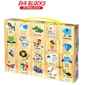 6 Sided EVA Learning Blocks | 3D Blocks