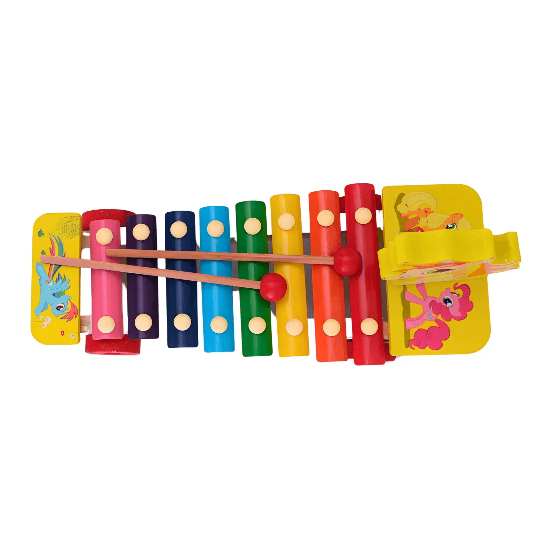 8-Quin Hand Knocks- Xylophone Toy with 8 Notes(Random design will be send)