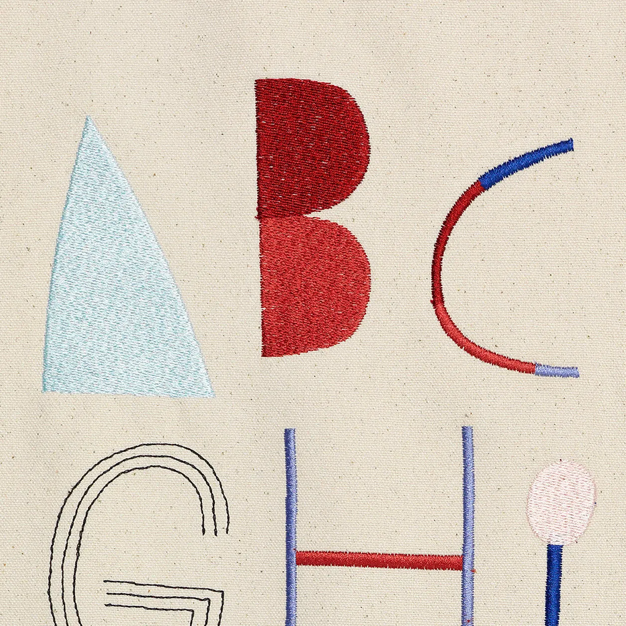 Alphabet Fabric Poster