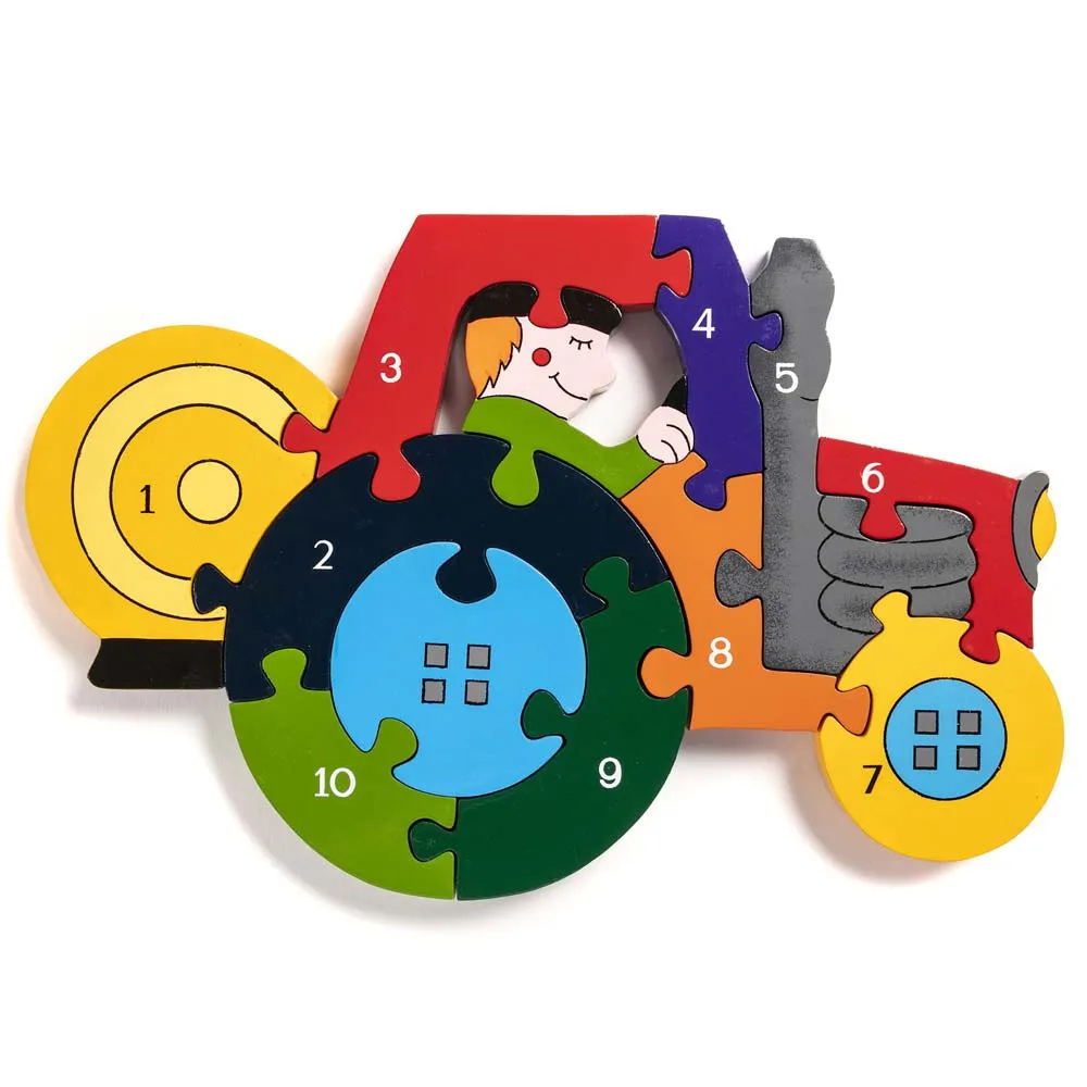 Alphabet Jigsaws Number Tractor