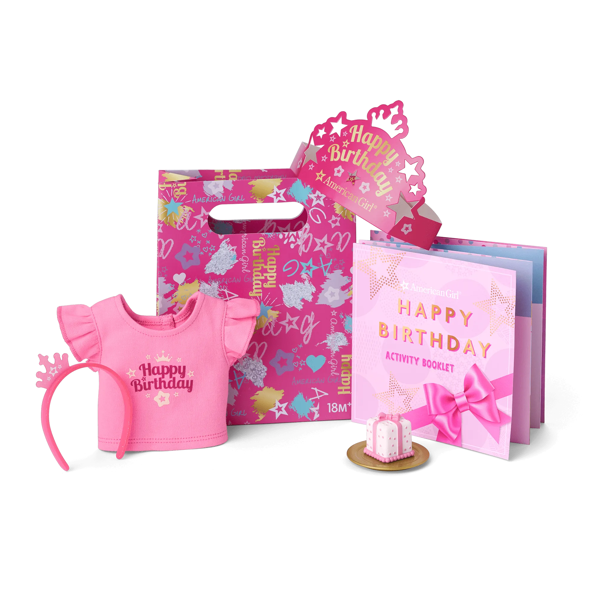 American Girl® Happy Birthday Goody Bag Bundle for Little Girls (4 Pack)