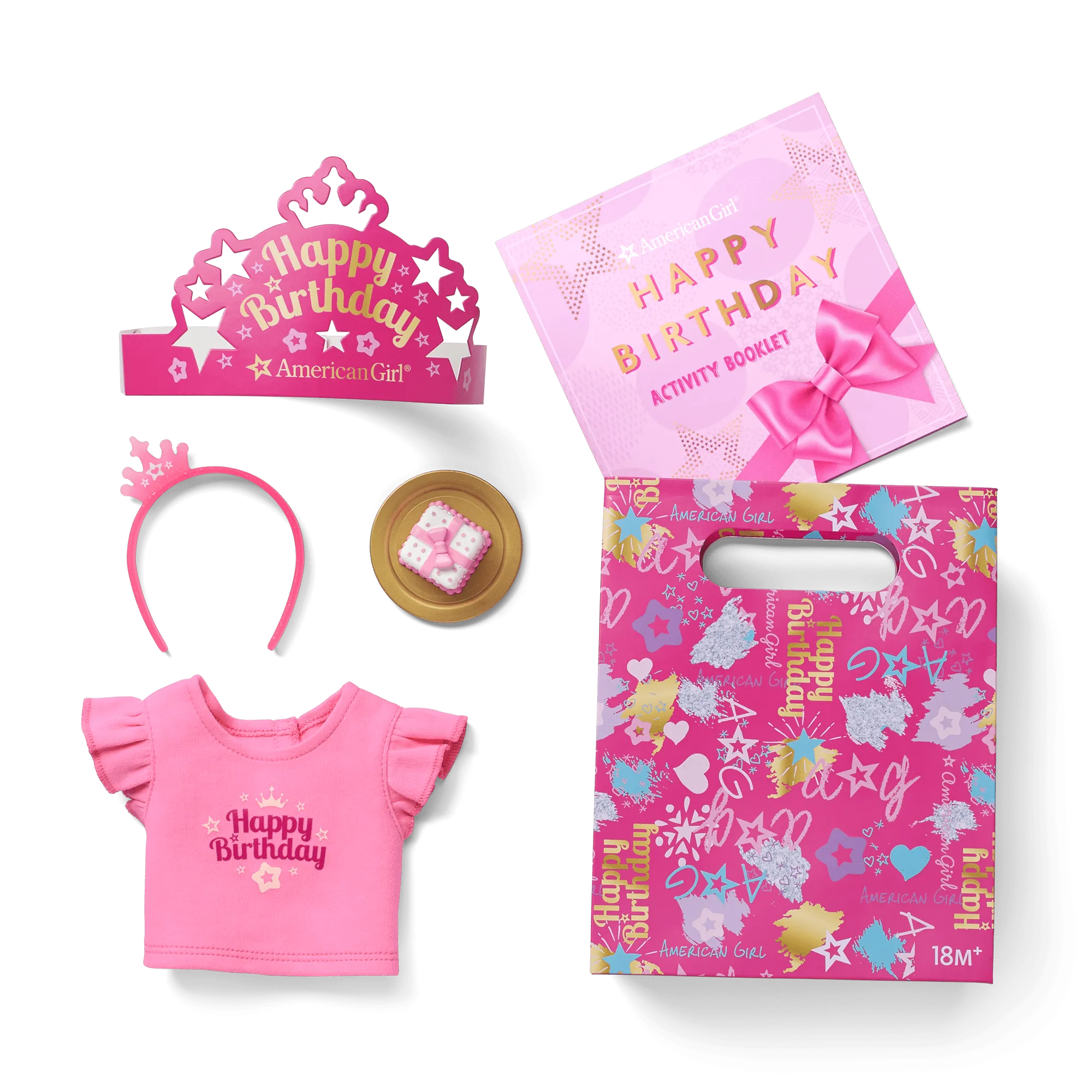 American Girl® Happy Birthday Goody Bag Bundle for Little Girls (4 Pack)