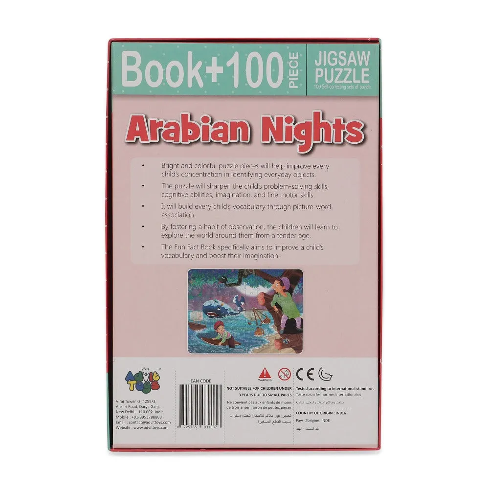 Arabian Nights - Jigsaw puzzle (100 Piece  32 Pages illustrated story books)