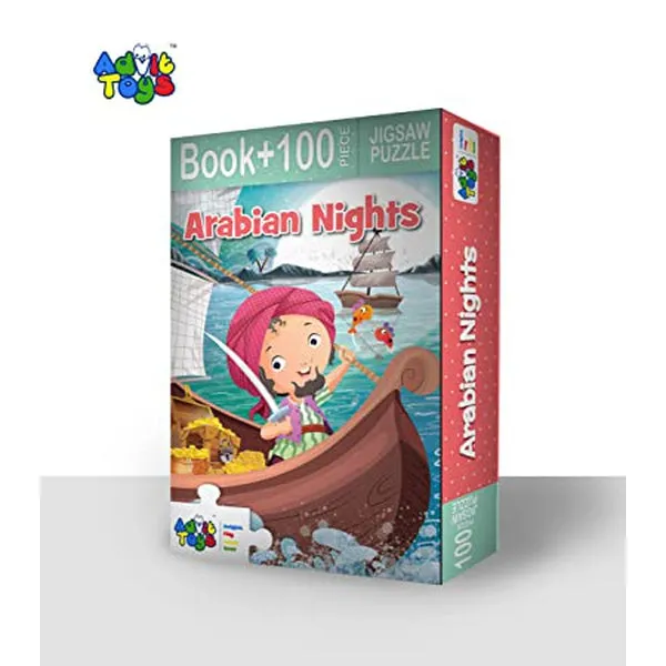 Arabian Nights - Jigsaw puzzle (100 Piece  32 Pages illustrated story books)