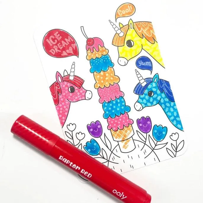 Arts and Crafts | Undercover Art- Unicorn Friends Activity Book | Ooly