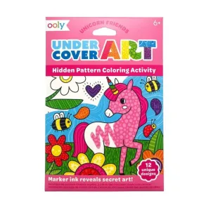 Arts and Crafts | Undercover Art- Unicorn Friends Activity Book | Ooly