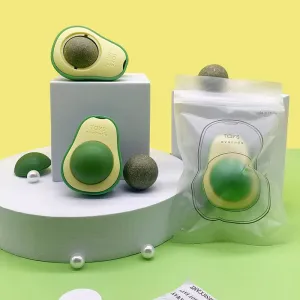 Avocado Mint/Fruit Ball Cat Toy