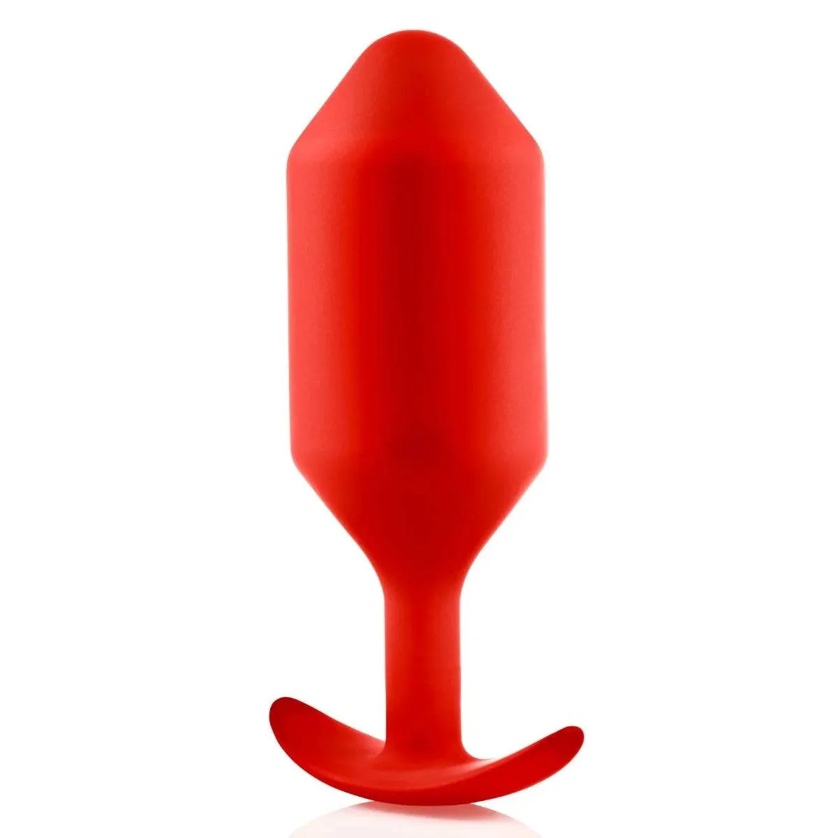 b-Vibe Snug Plug 6 Weighted Silicone Butt Plug Red