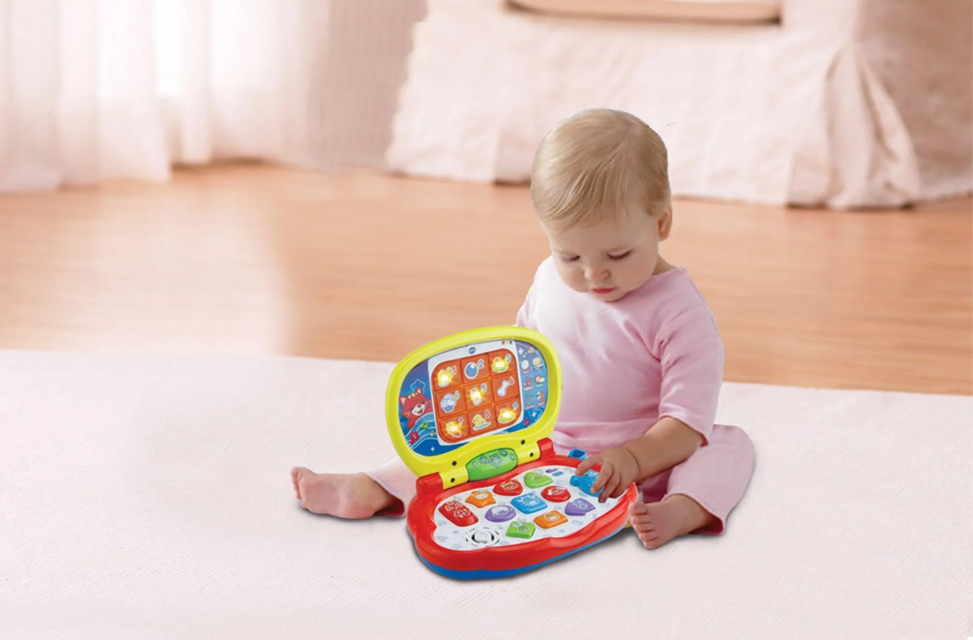 Baby Laptop, Colourful Kids Laptop with LCD Screen