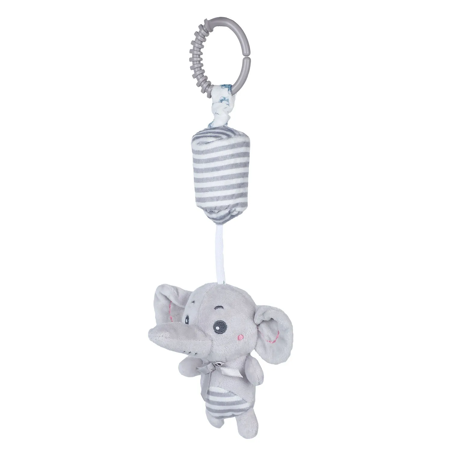 Baby Moo Elephant Sensory Wind Chime Hanging Musical Toy - Grey