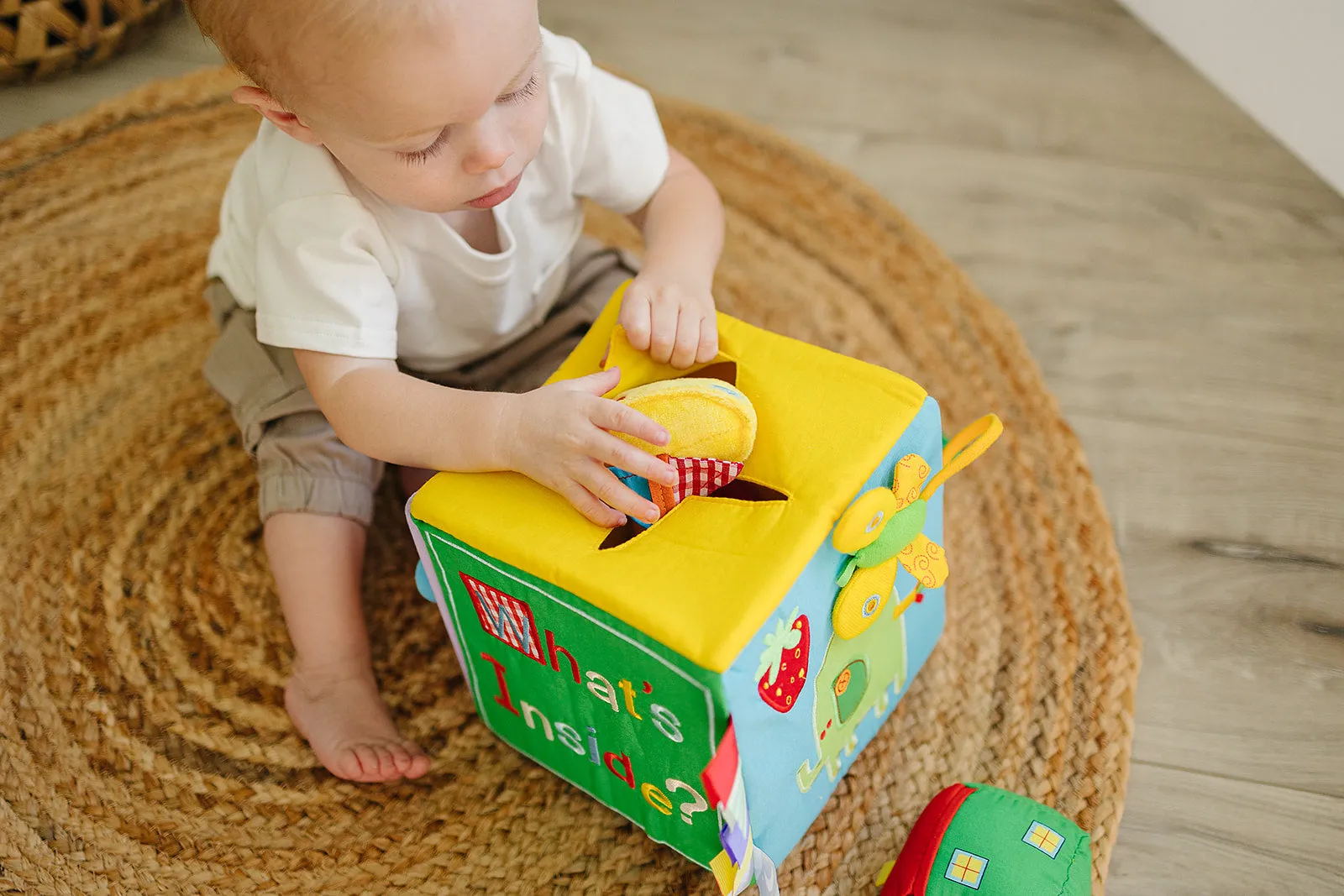 Baby Surprise Box with 8 Colorful Sensory Baby Toys