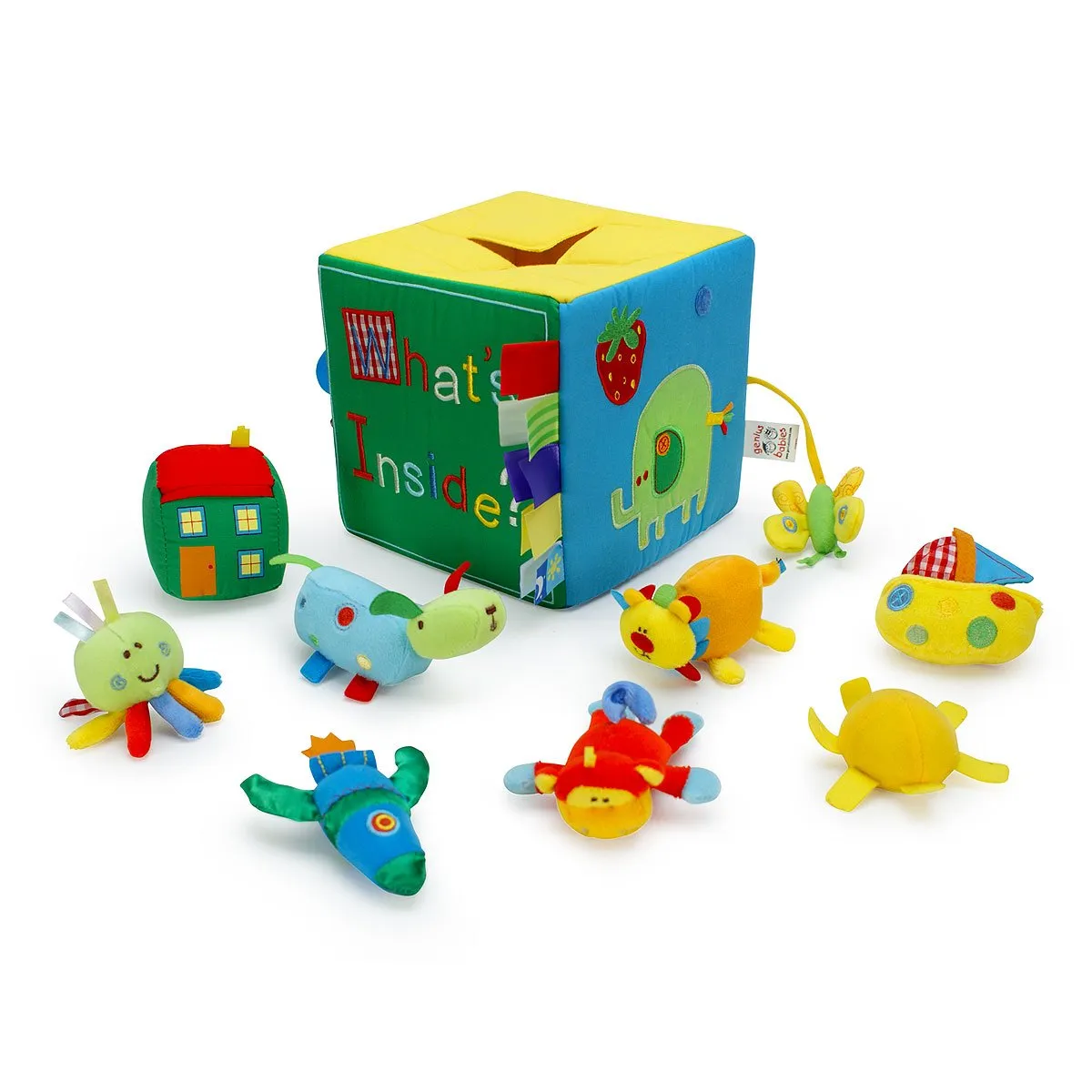 Baby Surprise Box with 8 Colorful Sensory Baby Toys