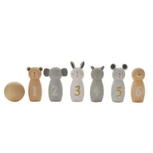 Bambino Toy Wooden Bowling Set