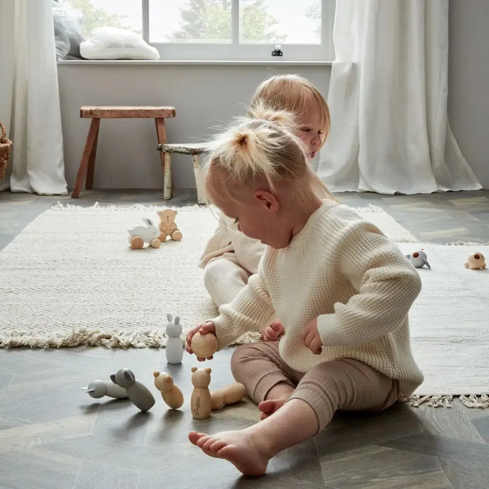 Bambino Toy Wooden Bowling Set