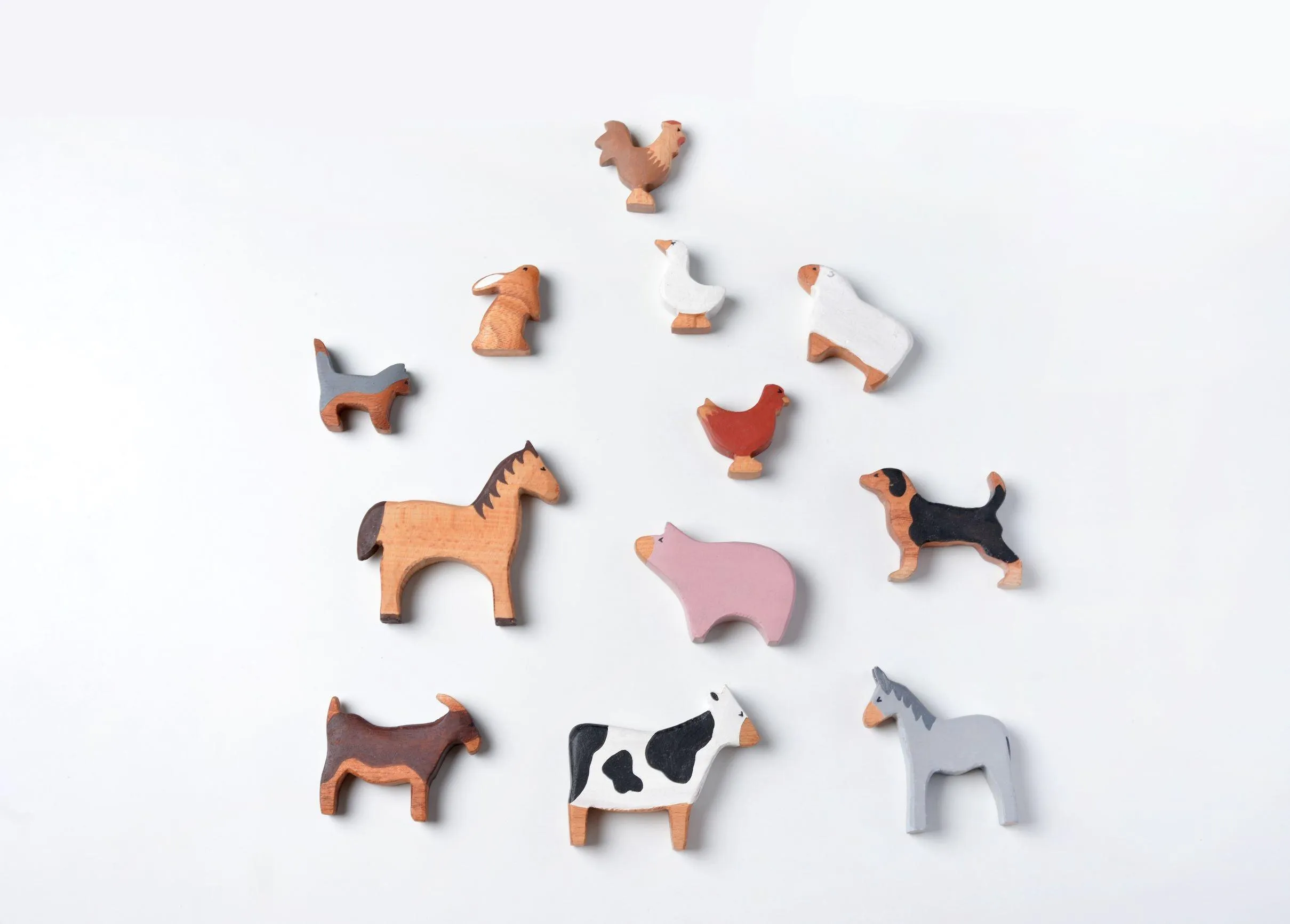 Birch Farm Animals Set Of 12 | Farm Animals Toy Set for Toddlers