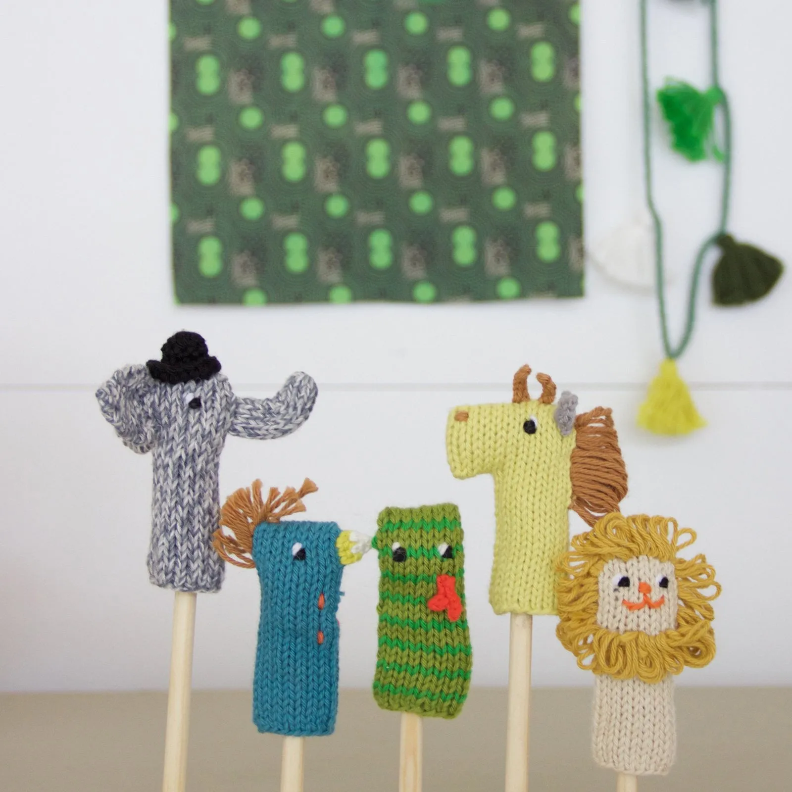 Blabla Kids Set of 5 Finger Puppets Jungle