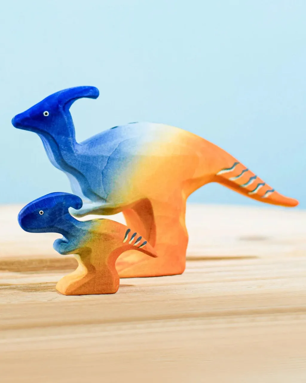 Bumbu Baby Wooden Parasaurolophus Dinosaur