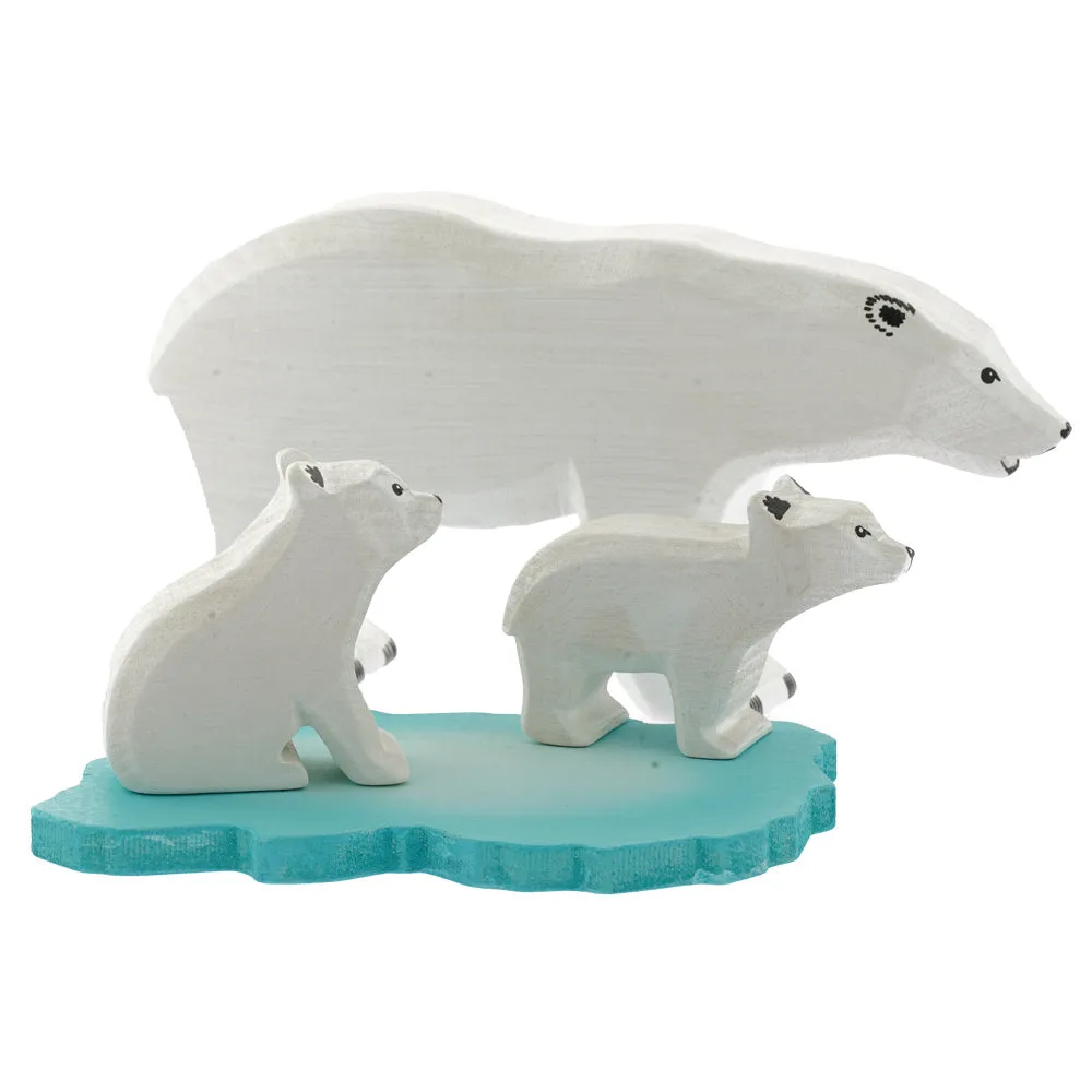 Bumbu Small Standing Wooden Polar Bear