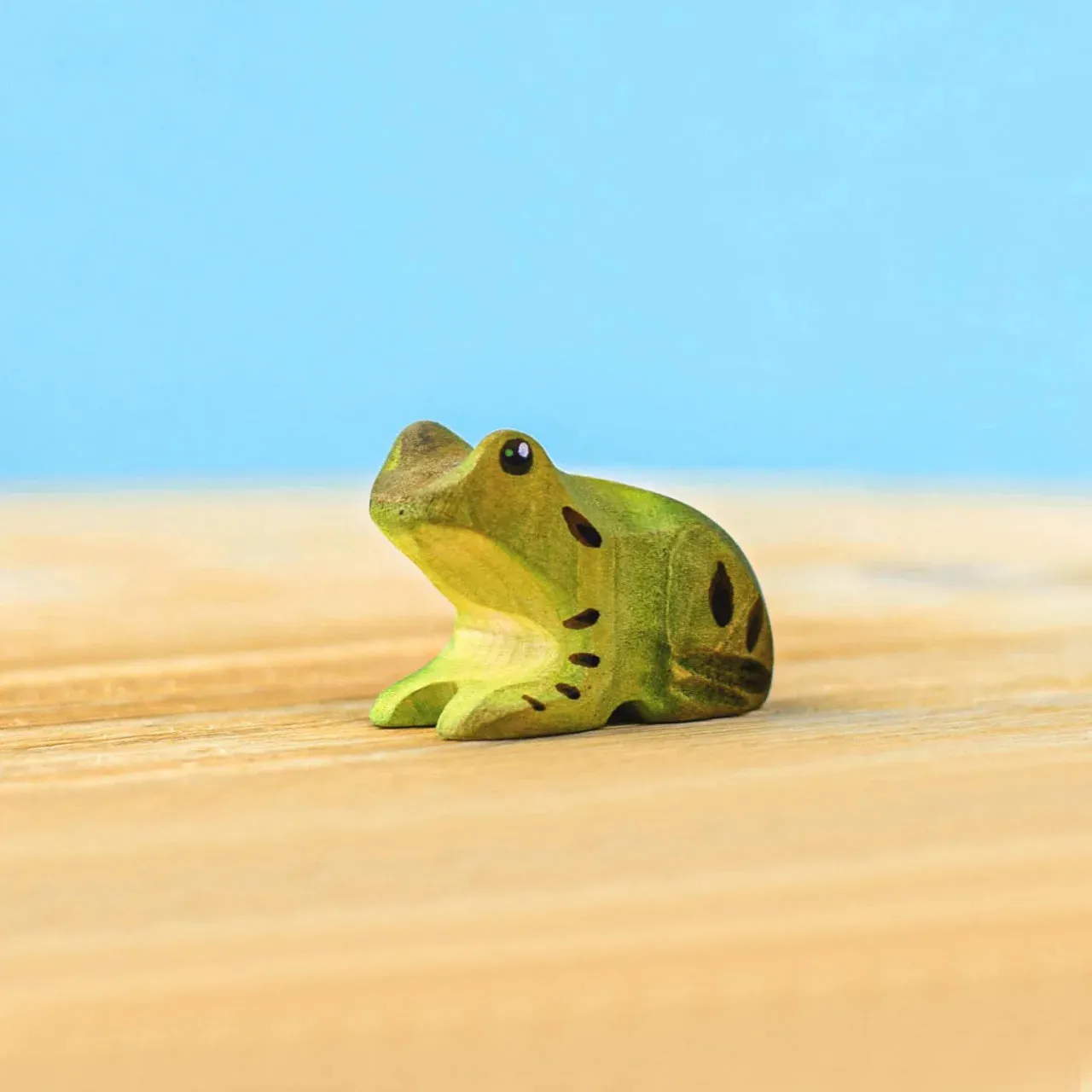 Bumbu Wooden Frog Figure