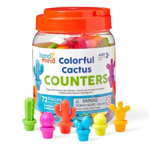 Cactus Colorful  Counters, Set of 72