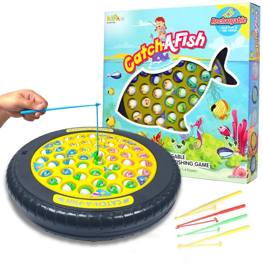 Catch A Fish Rechargeable Musical Rotating Fishing Game