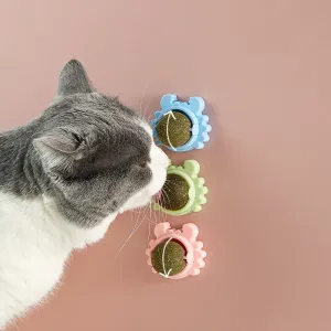 Crab Shaped Catnip Rotating Ball, Molar Teeth Cleaning Interactive Cat Toy