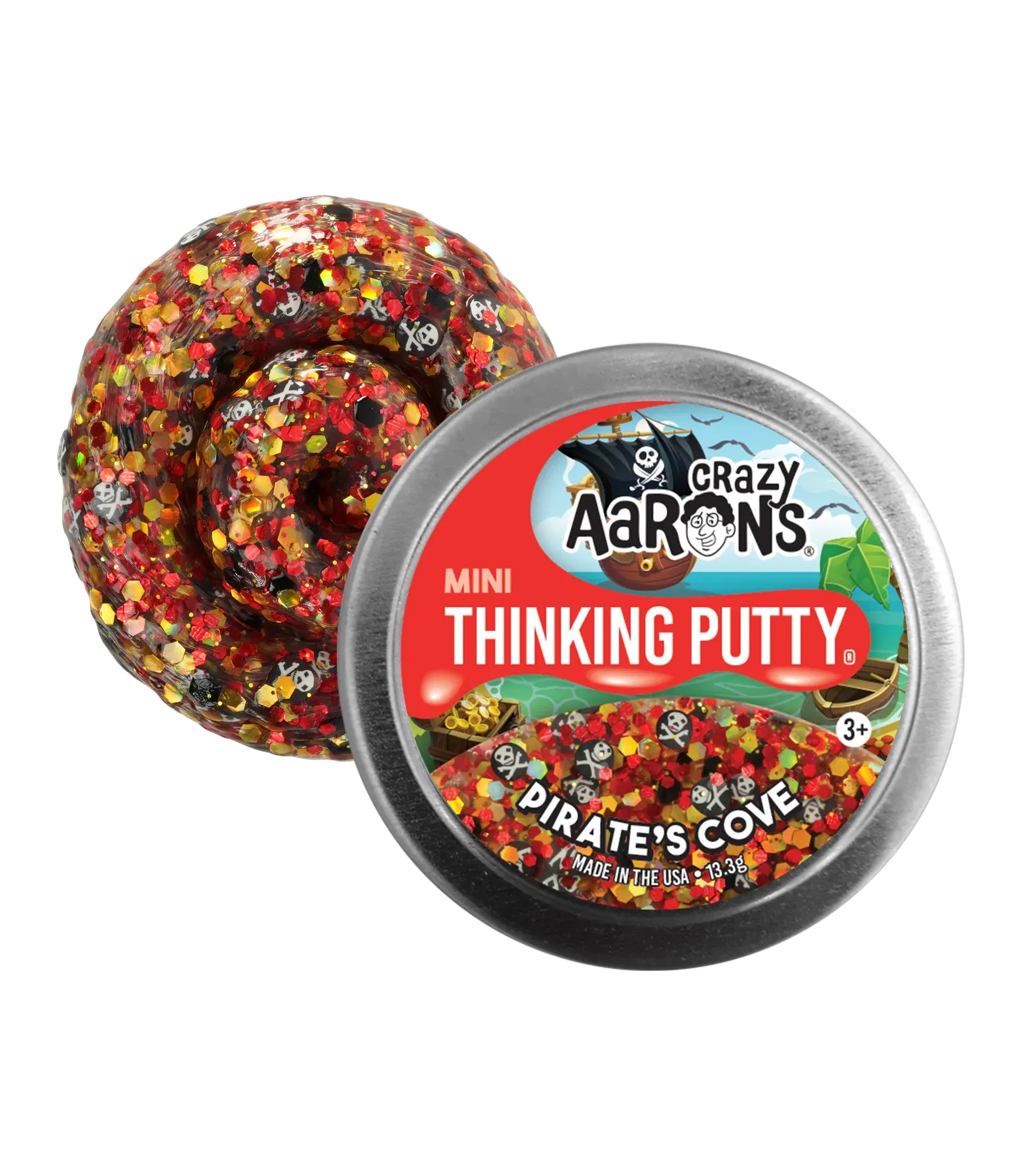 Crazy Aaaron's Thinking Putty - Pirate's Cove Mini Tin 0.47oz