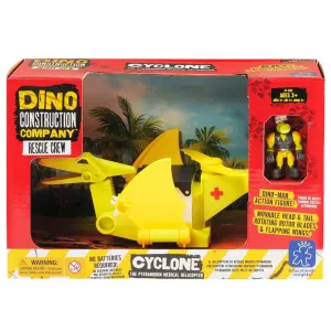 Dino Construction Company Rescue Crew Cyclone The Pteranodon Helicopter