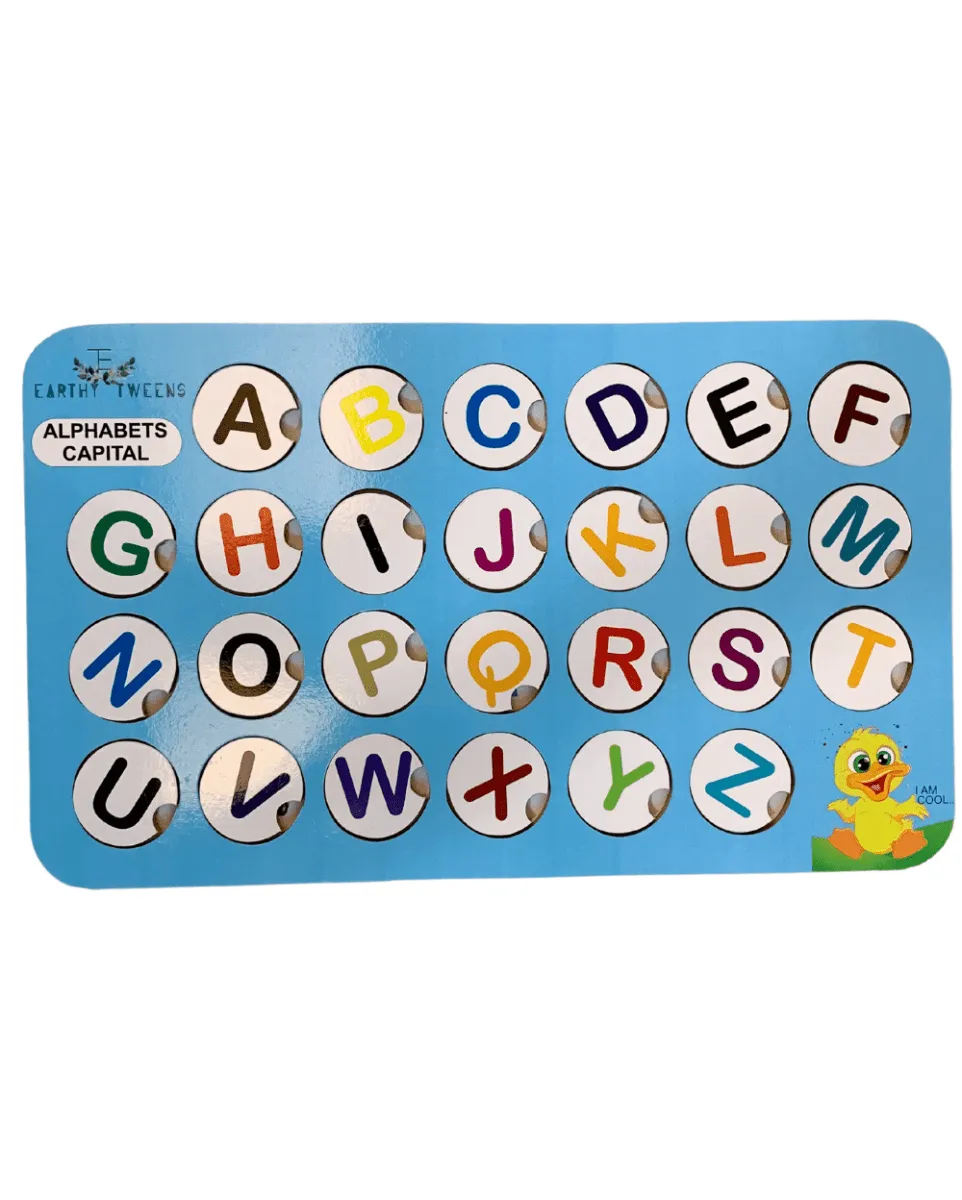 Earthytweens English Alphabets Learning Board