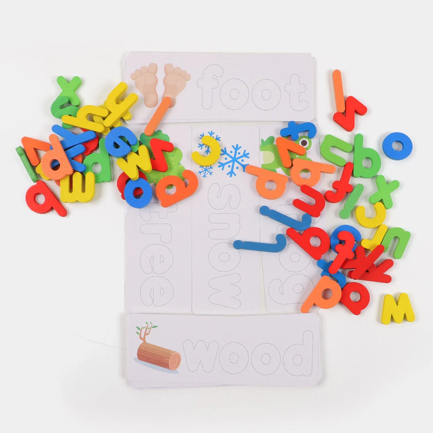 Educational Wooden Spelling Game Toy For kids