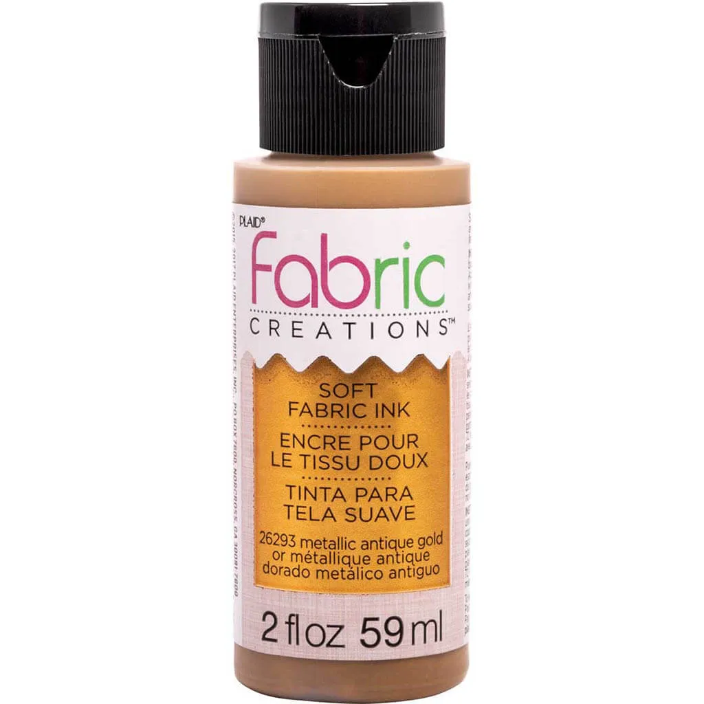 Fabric Creations Soft Fabric Ink Metallic, 2oz