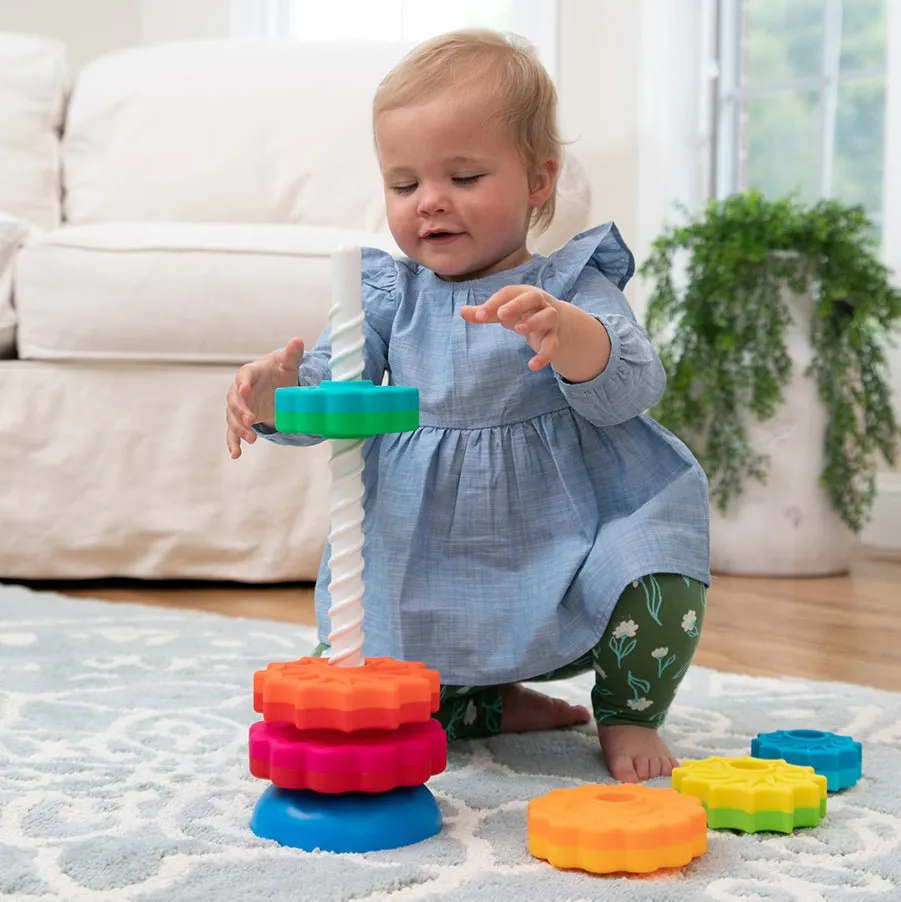 Fat Brain Toys - SpinAgain Stacking Toy