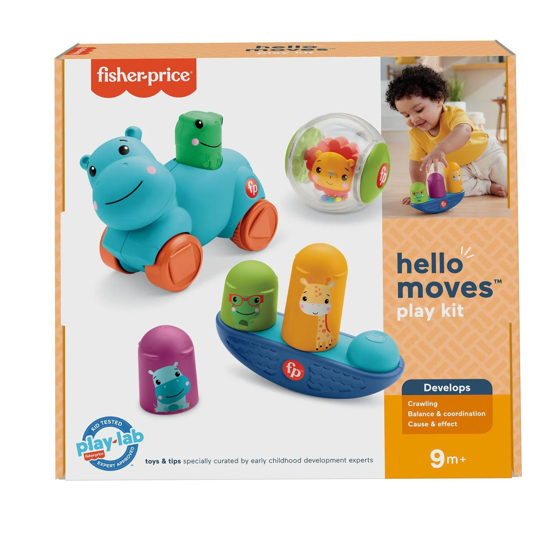 Fisher Price Hello Moves Play Kit, Baby Activity Toys, 9m  