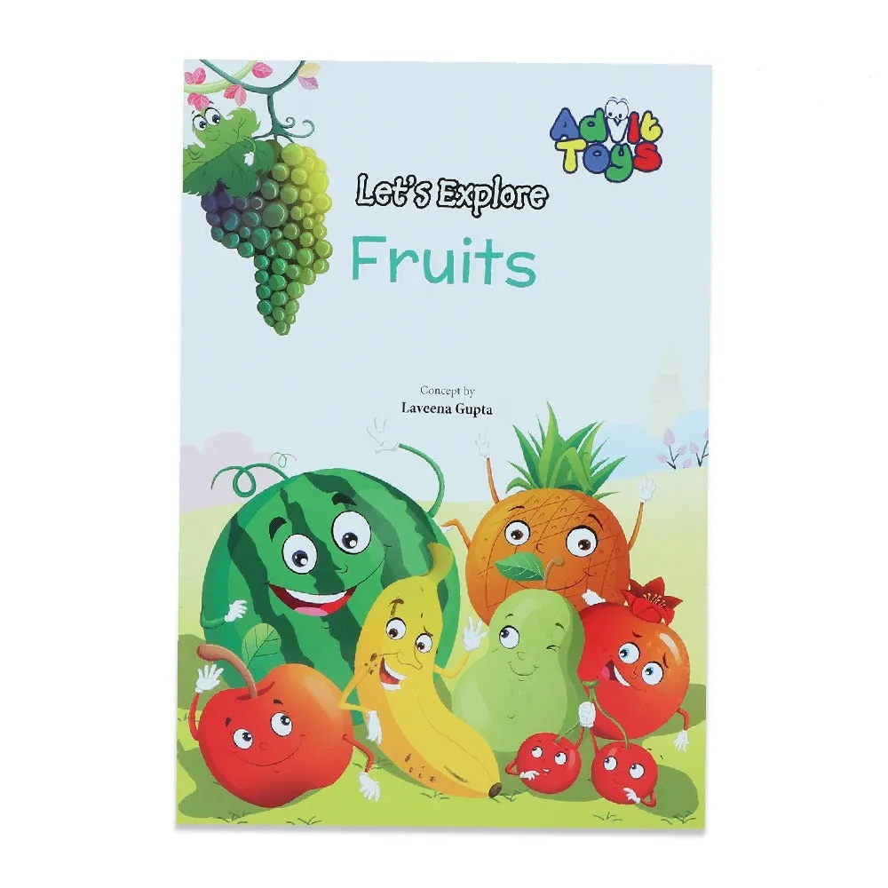 Fruits Jigsaw Puzzles for Kids  - (24 Piece   Educational Fun Fact Book Inside)