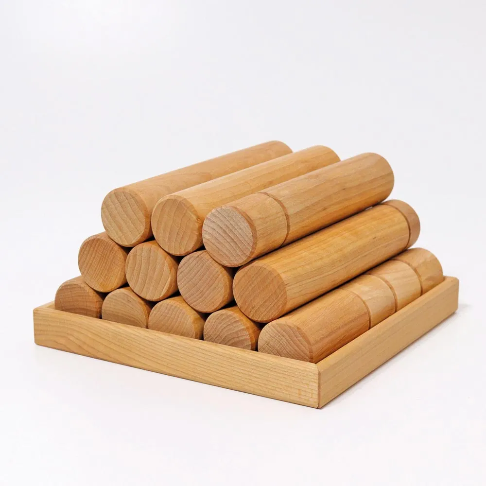 Grimm's Large Building Rollers Natural