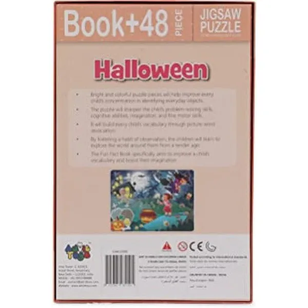 Halloween- Jigsaw Puzzle (48 Piece   Educational Fun Fact Book)