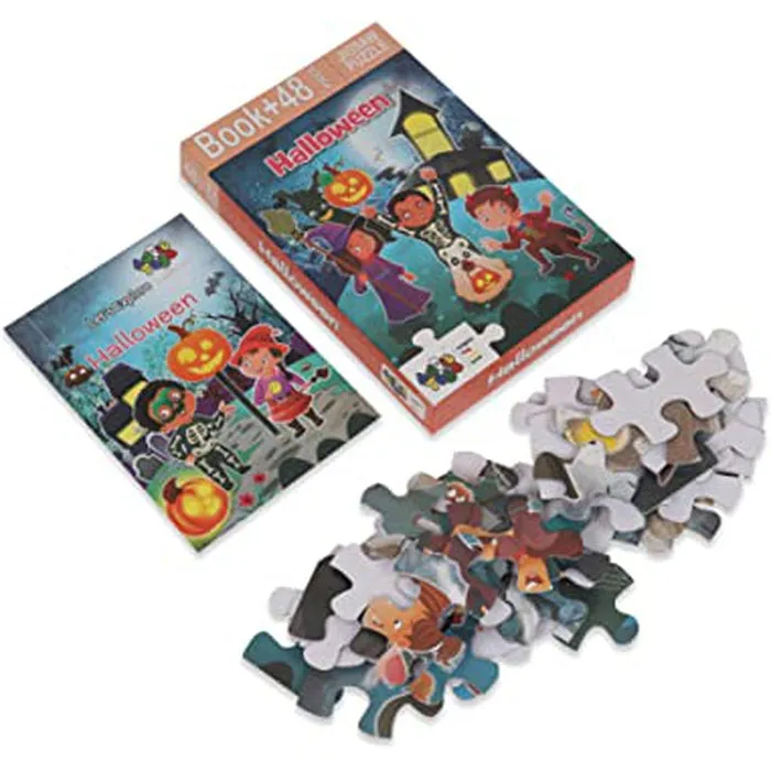 Halloween- Jigsaw Puzzle (48 Piece   Educational Fun Fact Book)