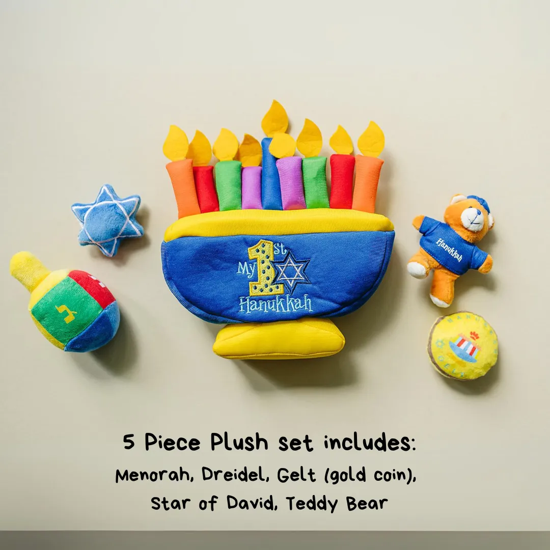 Hanukkah Playset with 4 Piece Sensory Toys