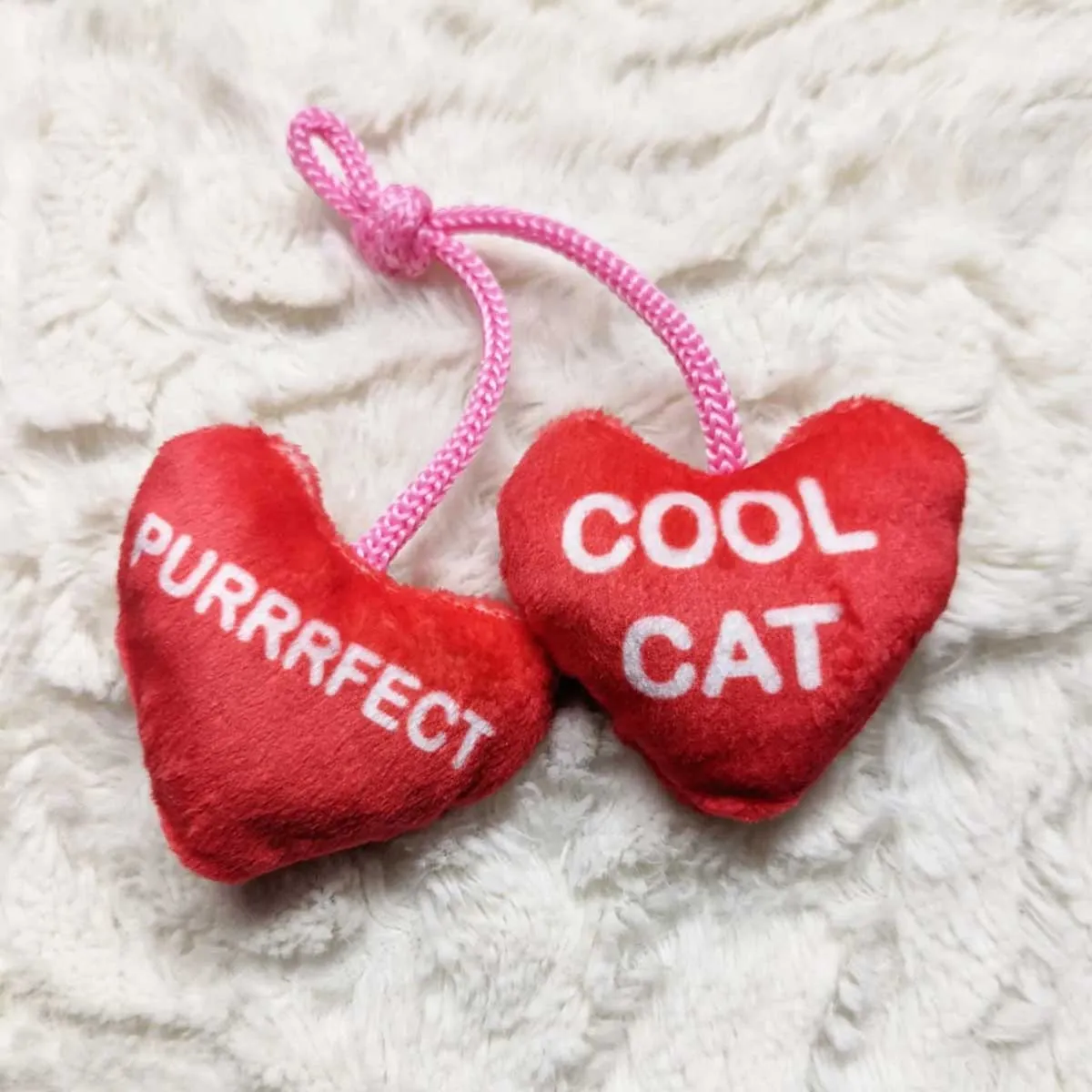 Heart Strings Plush Catnip Toy