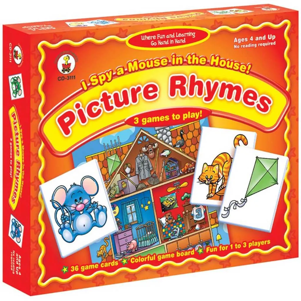 I Spy A Mouse In The House! Picture Rhymes Board Game