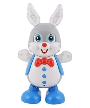 INDIA TOY TikTok Dancing Cactus Plush Toy USB Charging,Sing 120pcs Songs,Recording, Repeats What You say, Colored Lights, Gifts for Boys and Girls (Rabbit- Without Battery)